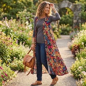 LuLaRoe | Women’s Colorful Floral Duster